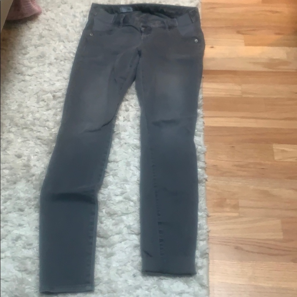 Grey gap maternity jeans